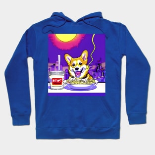 Corgi Comiendo Ramen Hoodie